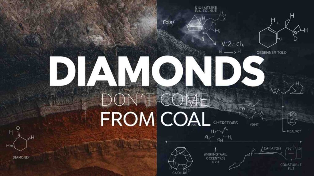 Lesser Known Fact About Diamond - 2 - Diamonds dont come from coal